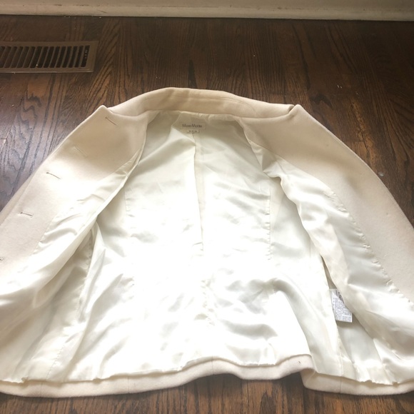 Vintage 80s white wool jacket from South Korea - Picture 2 of 5